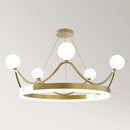 Luxe Couronne LED Lustre Lustre Éclairage Belle Anneau Enfants Chambre D'enfants Plafond Suspension Luminaires Suspendus