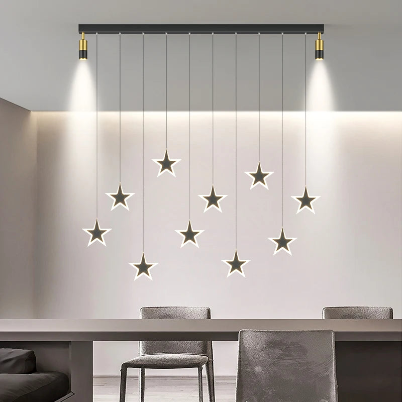suspension led nordique pour cuisine hôtel et café - vue 7 sur 14