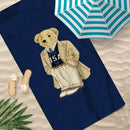serviette de plage motifs oursons sechage rapide legere