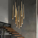 suspension lustre nordique en cuivre pour villa