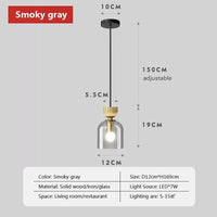 Suspension LED en verre minimaliste