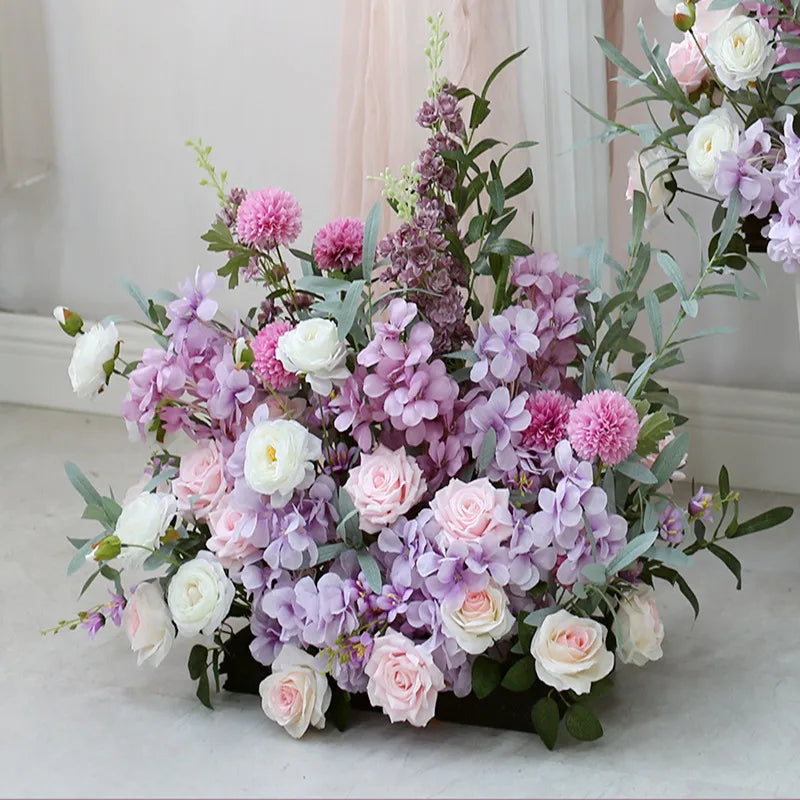 boules de fleurs artificielles en soie pour décoration de mariage et photo