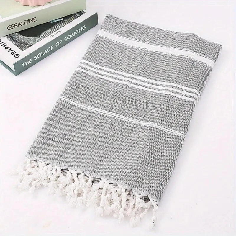 serviette de plage turque rayures anti sable rapide