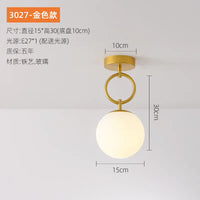 plafonnier led en verre moderne nordique de haute qualité