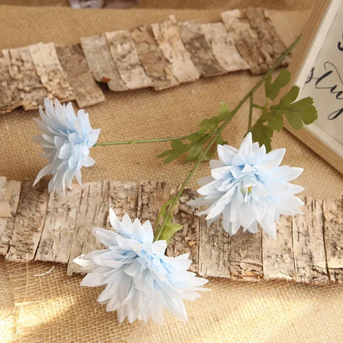 lot de 4 branches de dahlia artificielles en soie décoratives