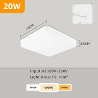 Plafonnier LED carré