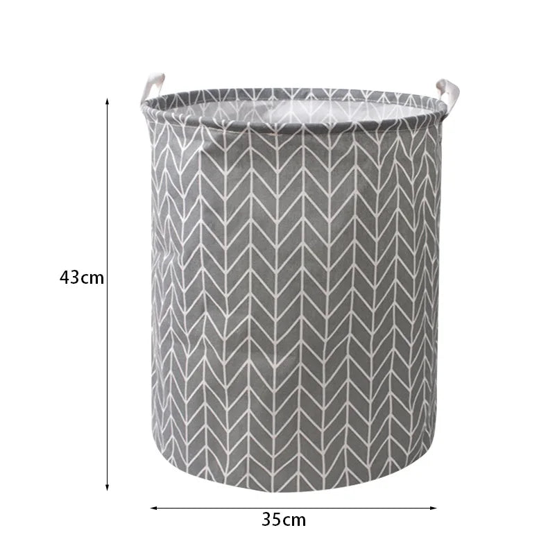 panier à linge pliable en lin étanche grande capacité de rangement - vue 17 sur 21