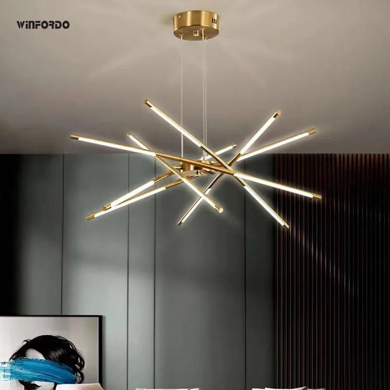 lustre suspendu winfordo design créatif led 	 décoratif