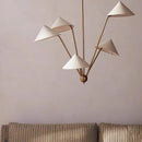 Wabi-sabi lustre japon tissu suspension lampe pour salon cuisine salle à manger chambre lustre design