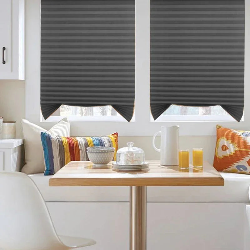 Store plissé autocollant semi occultant pour fenêtre
