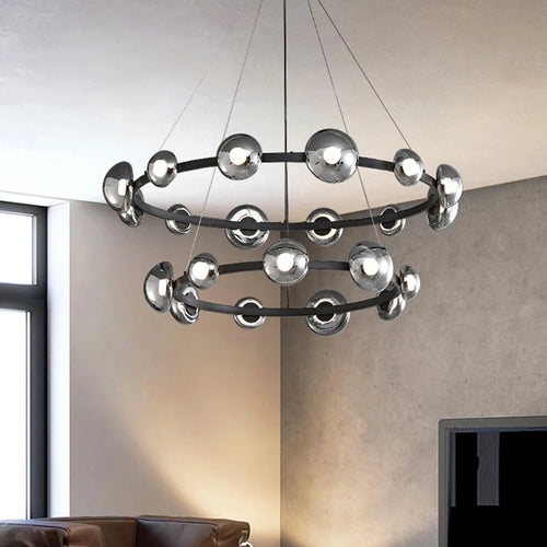 Lustre Nordique décor à la maison en verre salle à manger lumières éclairage intérieur