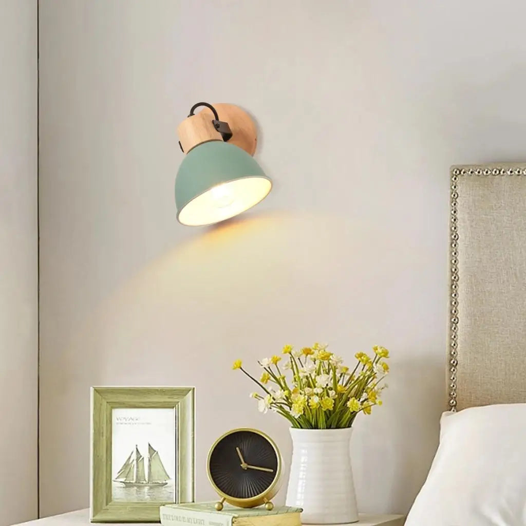 applique murale nordique en bois pour lecture - vue 7 sur 15