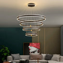 Lustre de luxe avec anneau arrière de styliste