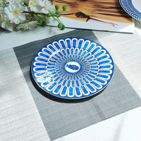 Assiette céramique style européen motif élégant thé