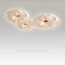 lustre led moderne avec moule fleurs en style nordique loft