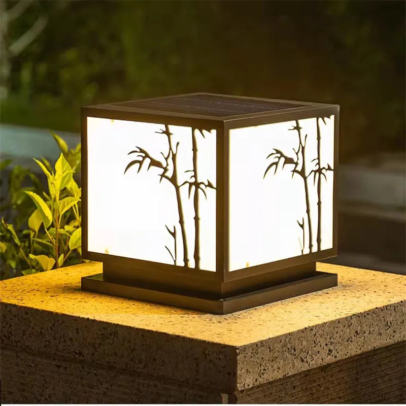 lampadaire d'extérieur vintage étanche moderne pour jardin et terrasse - vue 5 sur 14