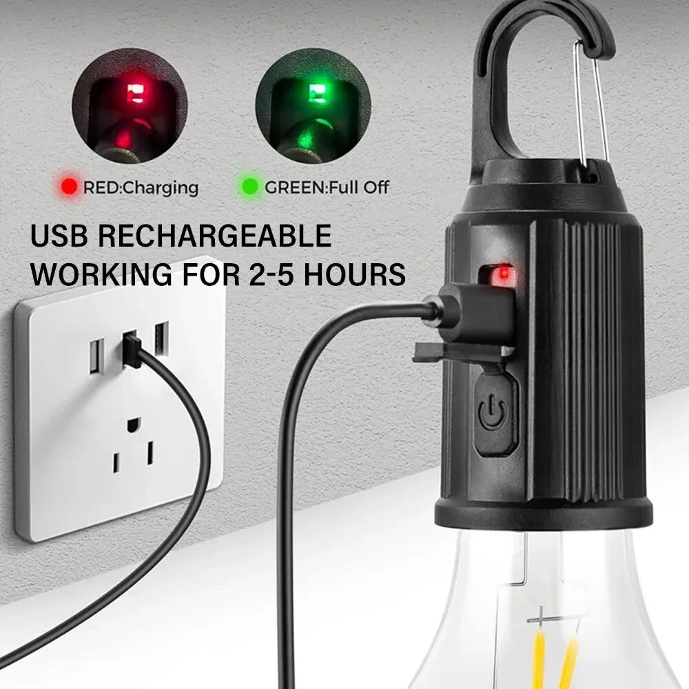 lampe de camping rechargeable usb étanche 3 modes portable - vue 5 sur 9