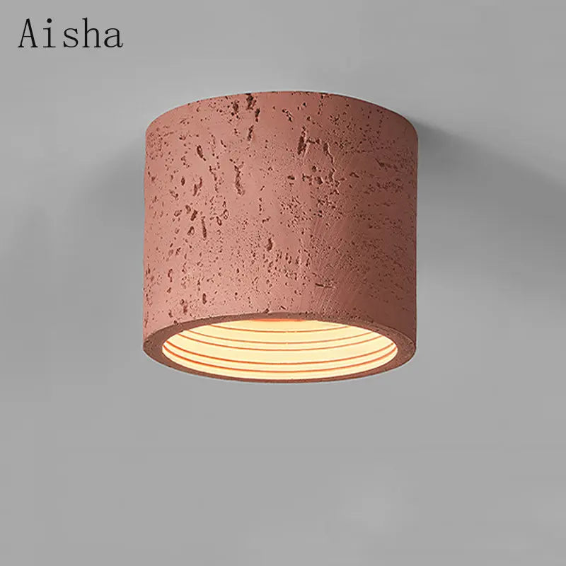 Wabi-sabi résine plafonnier LED nordique salon couloir plafonnier pour la maison salon cuisine Downlight décoration