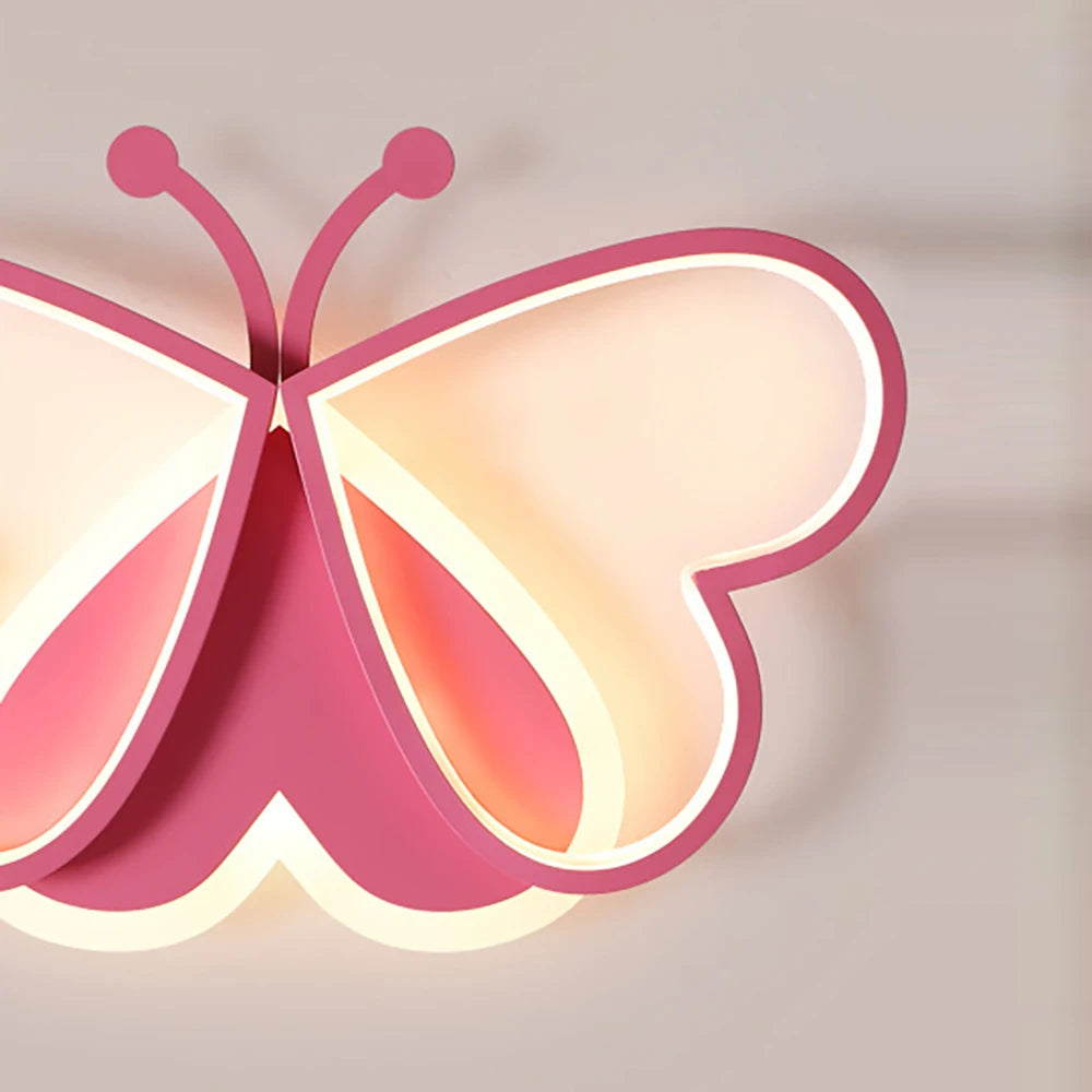 plafonnier led encastré acrylique papillon éclairage créatif - vue 8 sur 7