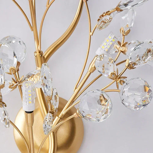 applique murale led luxe en cristal pour décoration intérieure