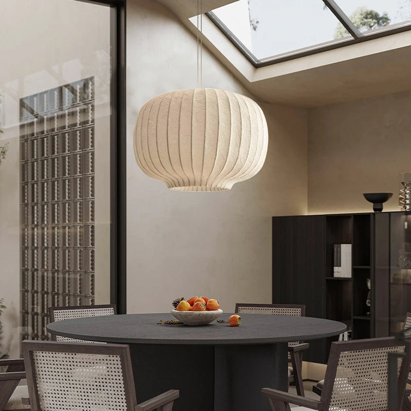 suspension en tissu de soie nordique pour décoration intérieure - vue 6 sur 9