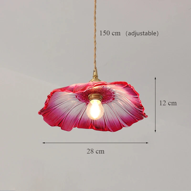 suspension en verre décoratif moderne style japonais - vue 10 sur 12