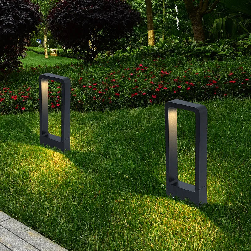 LED10W éclairage pelouse lampe extérieure étanche IP65 en alliage d'aluminium de Style chinois en forme d'arc parc Villa jardin paysage décoration - vue 4 sur 14