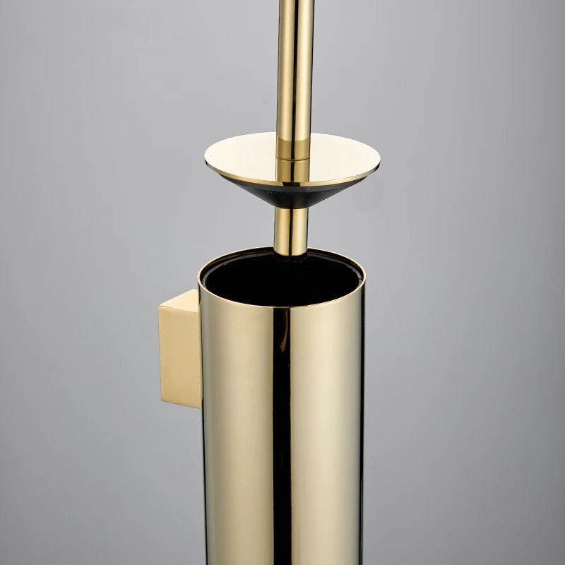 porte-brosse mural en acier inoxydable pour salle de bain