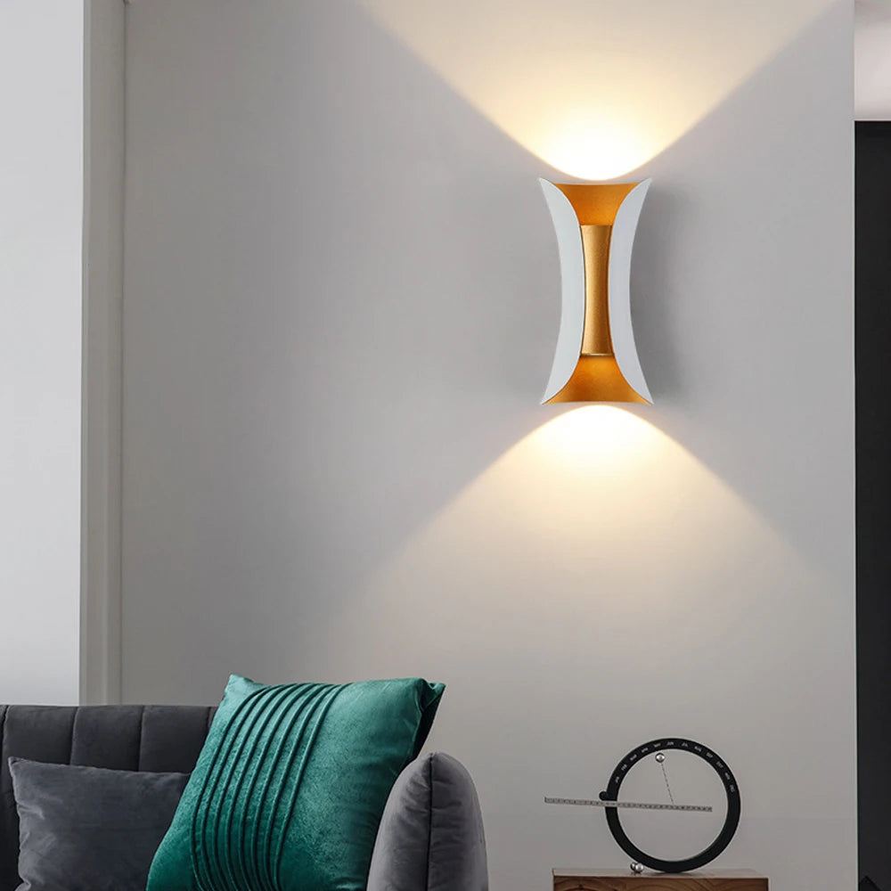 applique murale led moderne en aluminium étanche pour décoration extérieure - vue 6 sur 10