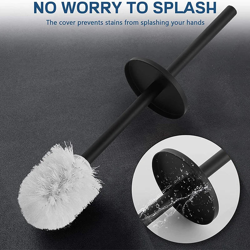 support mural pour brosse de toilette en acier inoxydable durable - vue 6 sur 17