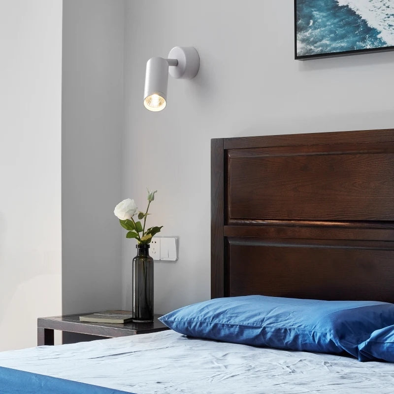 applique murale led moderne réglable rotative pour lecture et décoration - vue 4 sur 14