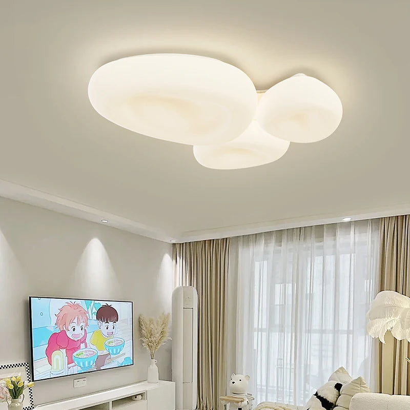 Plafonnier style moderne simple ensemble de lampes minimaliste