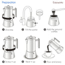 Cafetière italienne inox induction easyworkz style moderne