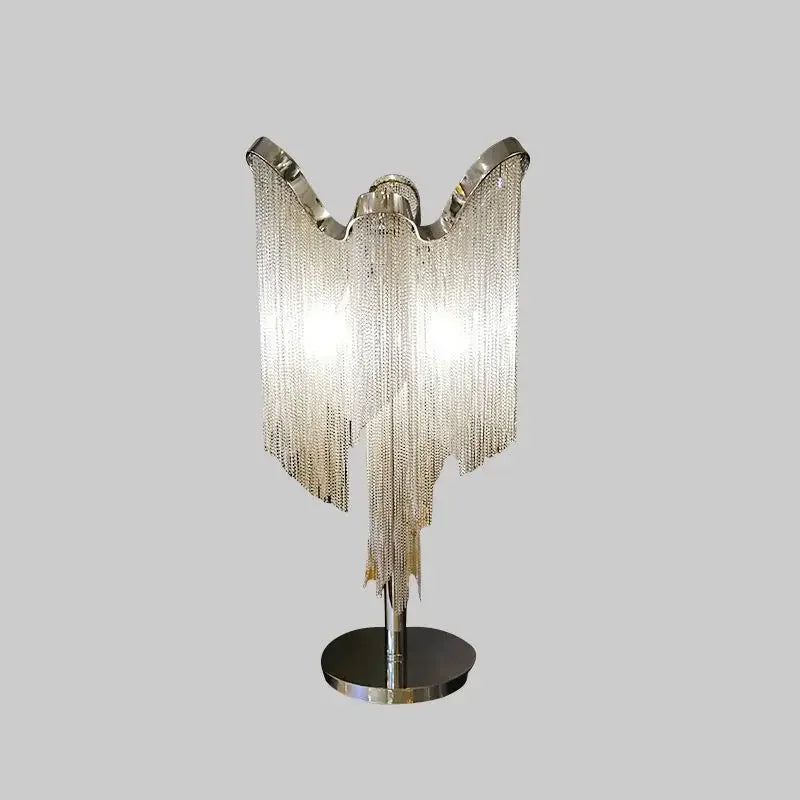 lampadaire postmoderne de luxe avec chaîne en aluminium style nordique italien