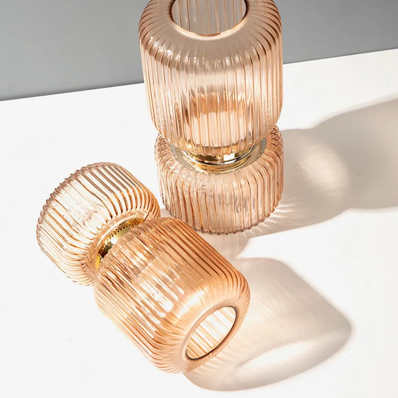 vase en verre transparent pour fleurs et décoration hydroponique - vue 5 sur 10