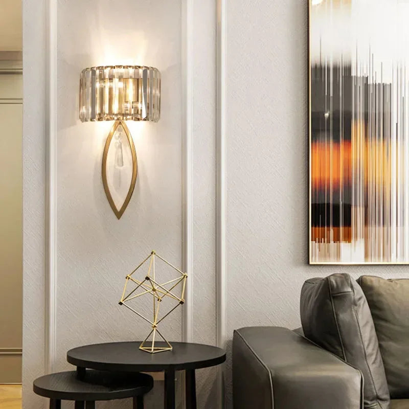 applique murale led post-moderne de luxe en cristal simple - vue 6 sur 13