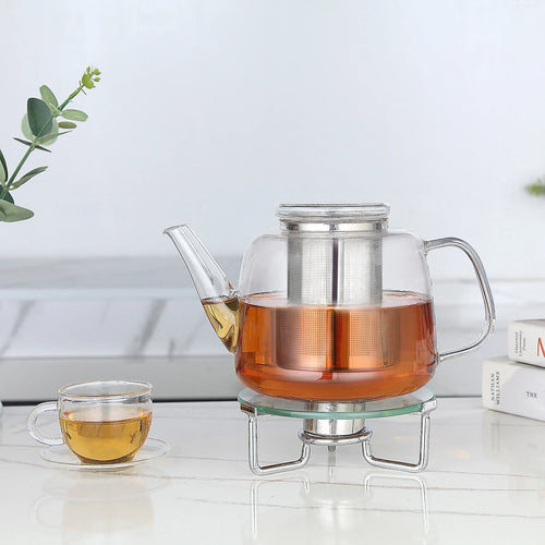 Théière verre borosilicate 15l infuseur inox amovible