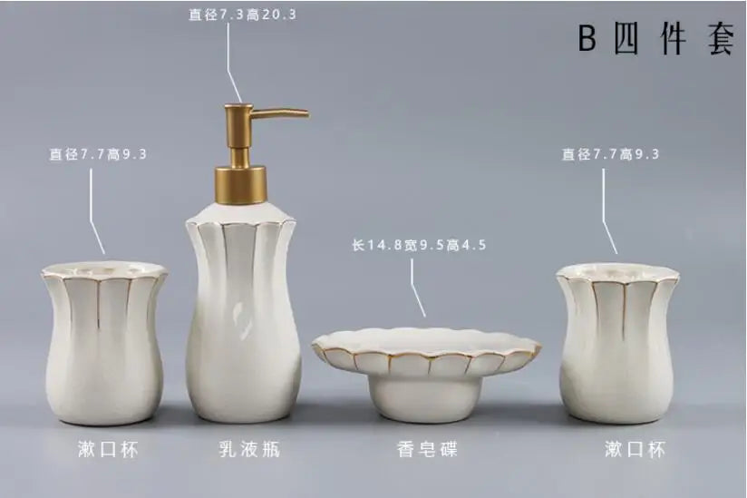 kit de salle de bain en céramique Jingdezhen de qualité supérieure - vue 6 sur 6