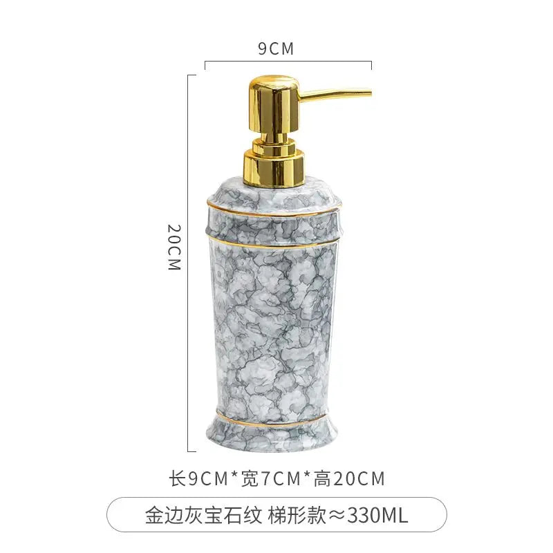 distributeur de savon céramique pour gel douche et désinfectant - vue 19 sur 30