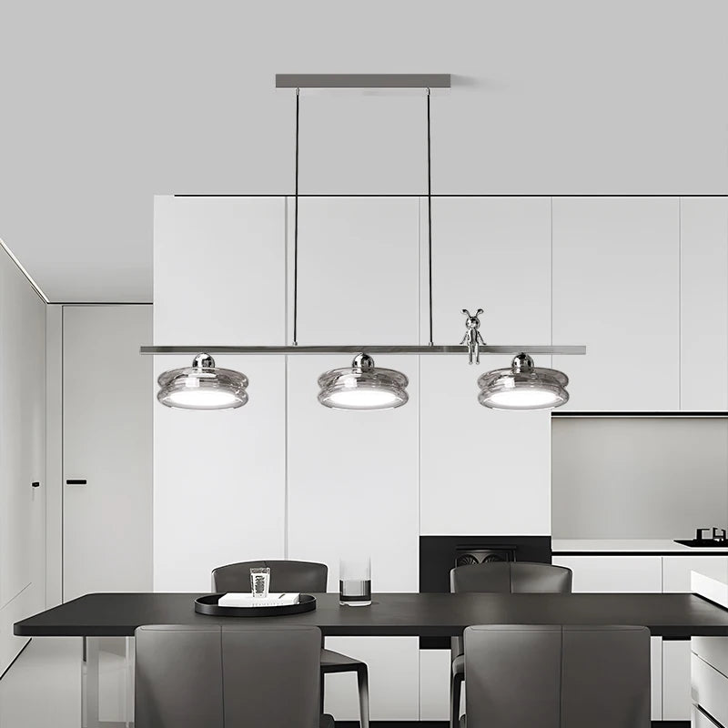 suspension minimaliste italienne pour éclairage intérieur moderne - vue 4 sur 14