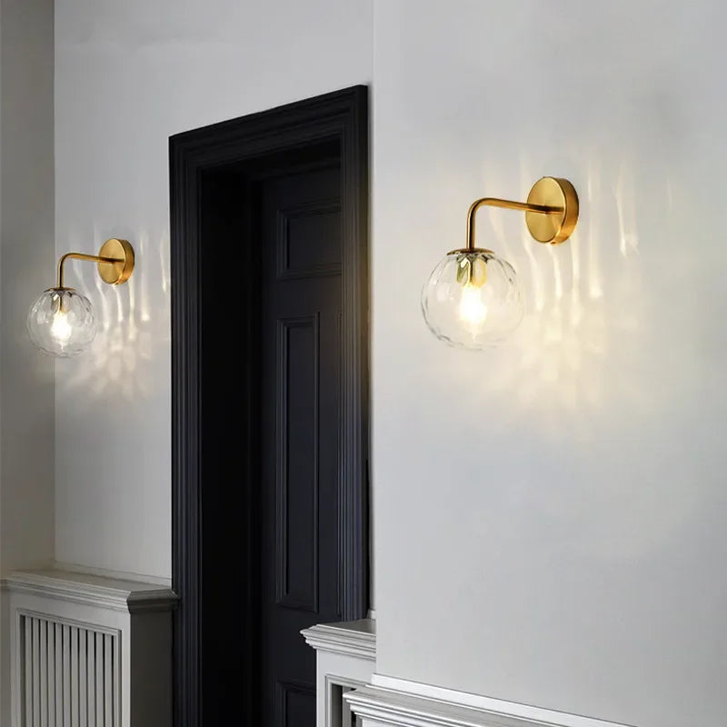 applique murale en verre style européen à led pour intérieur - vue 6 sur 6