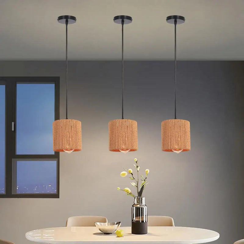 lampe suspension cage en fer rotin style industriel vintage
