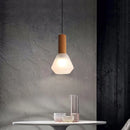 suspension Luxe cuivre LED nordique 19CM verre dépoli chambre décor luminaire suspendu étude salon allée maison lampe Lustre