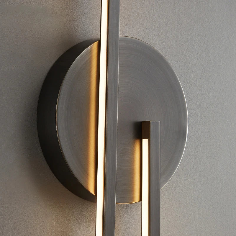 laiton led applique murale minimaliste pour restaurant