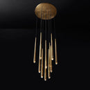 suspension lustre nordique en cuivre pour villa