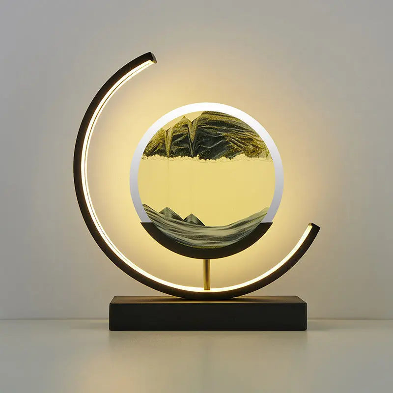 lampe à poser LED art sable pour décoration intérieure dynamique - vue 11 sur 16