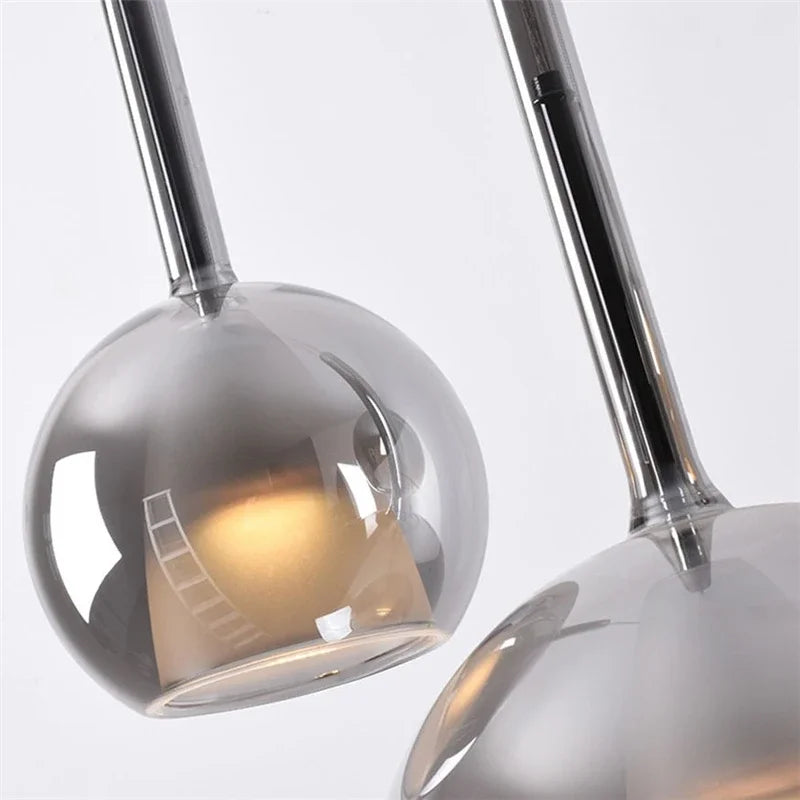 Sispension Cloche moderne LED fumée gris - vue 7 sur 10