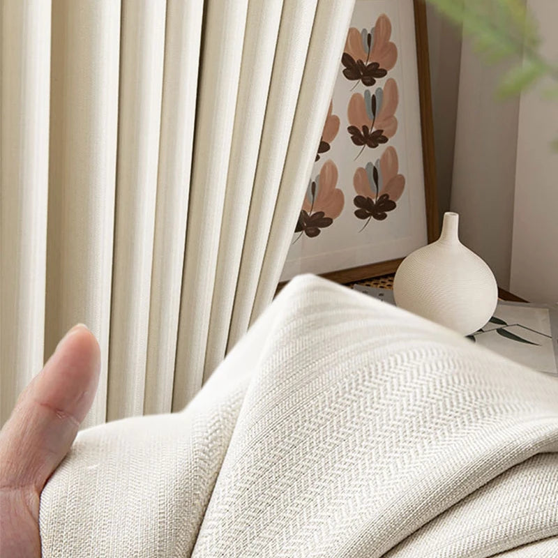 Rideau leger semi occultant style moderne minimaliste sur mesure