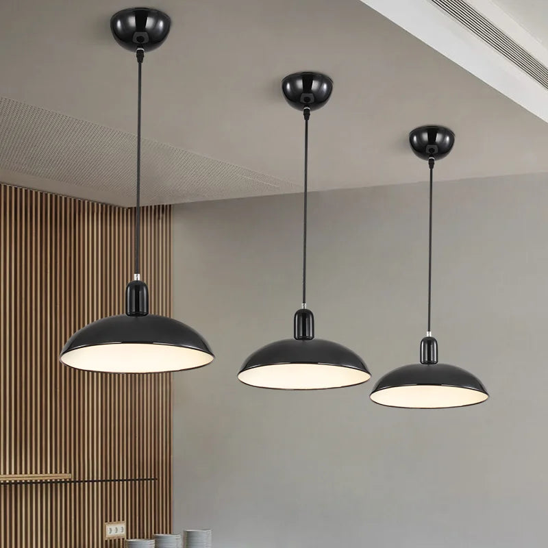 lustre moderne minimaliste restaurant kaiser style industriel led - vue 2 sur 9