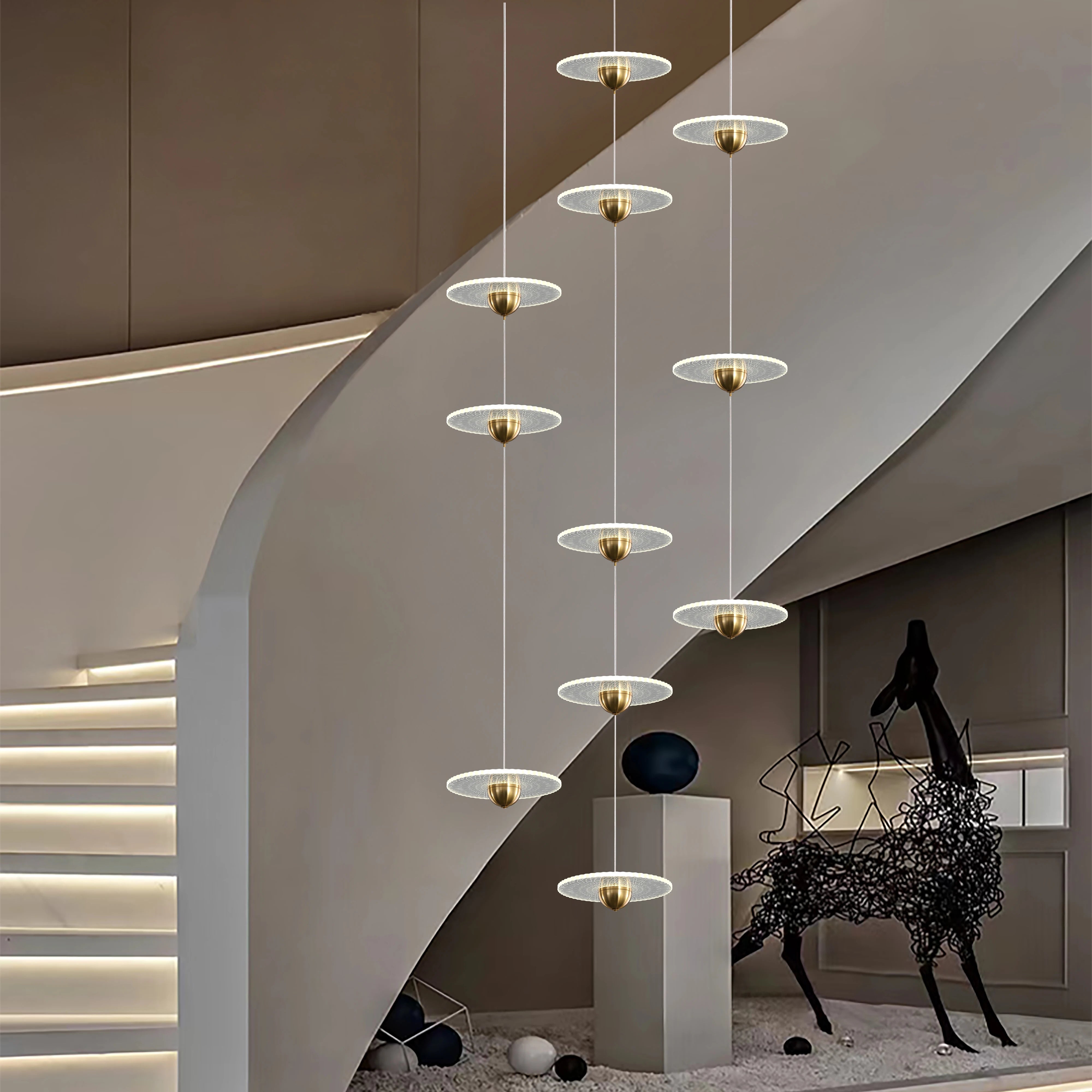 lustre moderne design pour éclairage intérieur contemporain - vue 3 sur 26